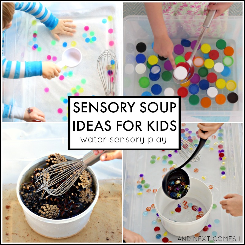 20 water sensory soup ideas for toddlers and preschoolers from And Next Comes L
