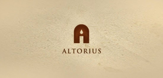 Altorus Logo Negative Space contoh logo negative space