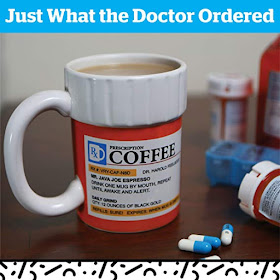 The Prescription Coffee Mug, Ceramic, Funny Gift for the Caffeine Lover