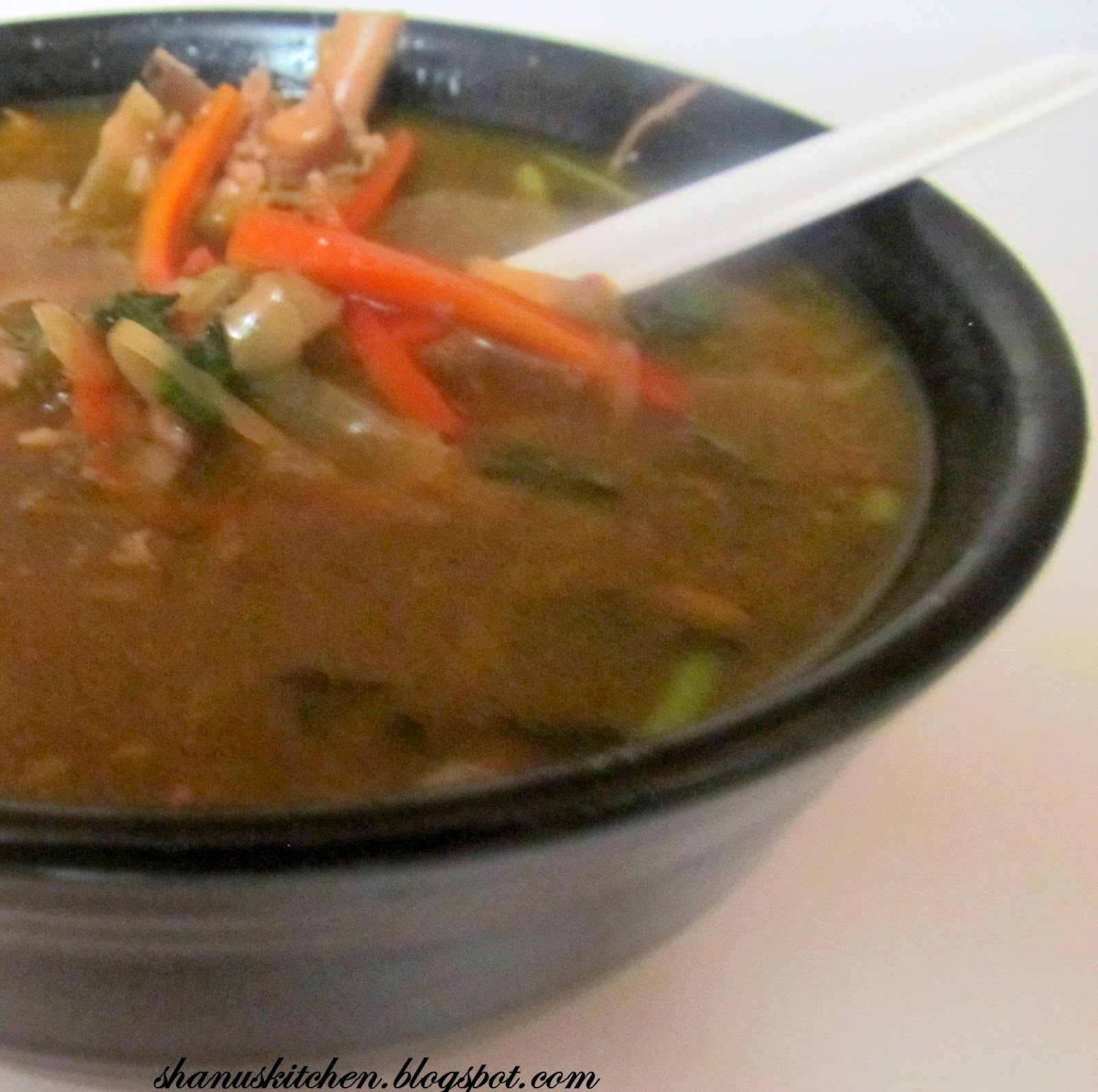 shanuskitchen Hot & Sour Chicken Soup