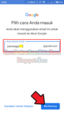 cara menambah akuh google 2
