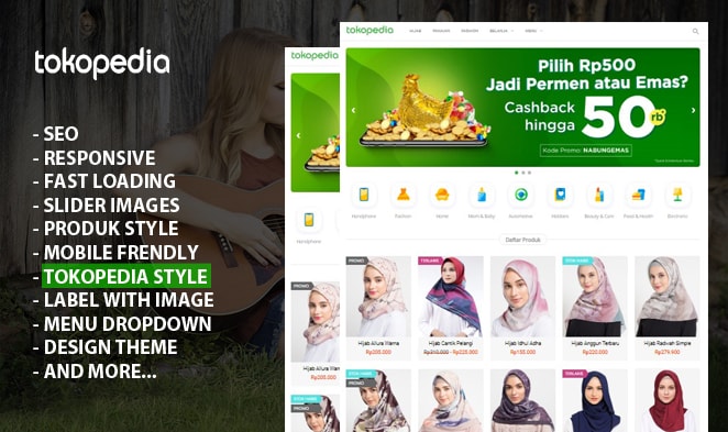 Blogpedia Blogger - Online Store Indonesian Premium Blogger Templates