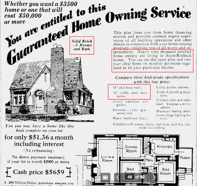 Sears home construction division ad