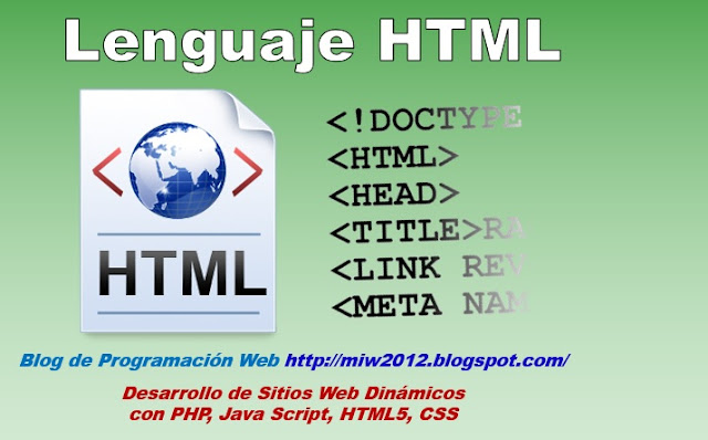 Manual Básico de HTML, Programación Web - Desarrollo de Sitios Web ...
