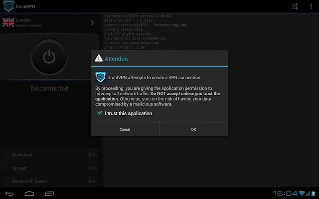 Droidvpn 2.5b App Droidvpn 2.5b App