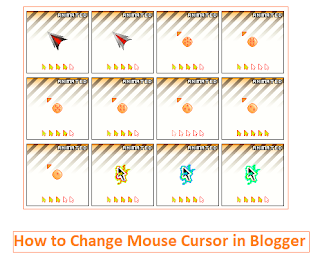 How to Change Mouse Cursor in Blogger How to Change Mouse Cursor in Blogger