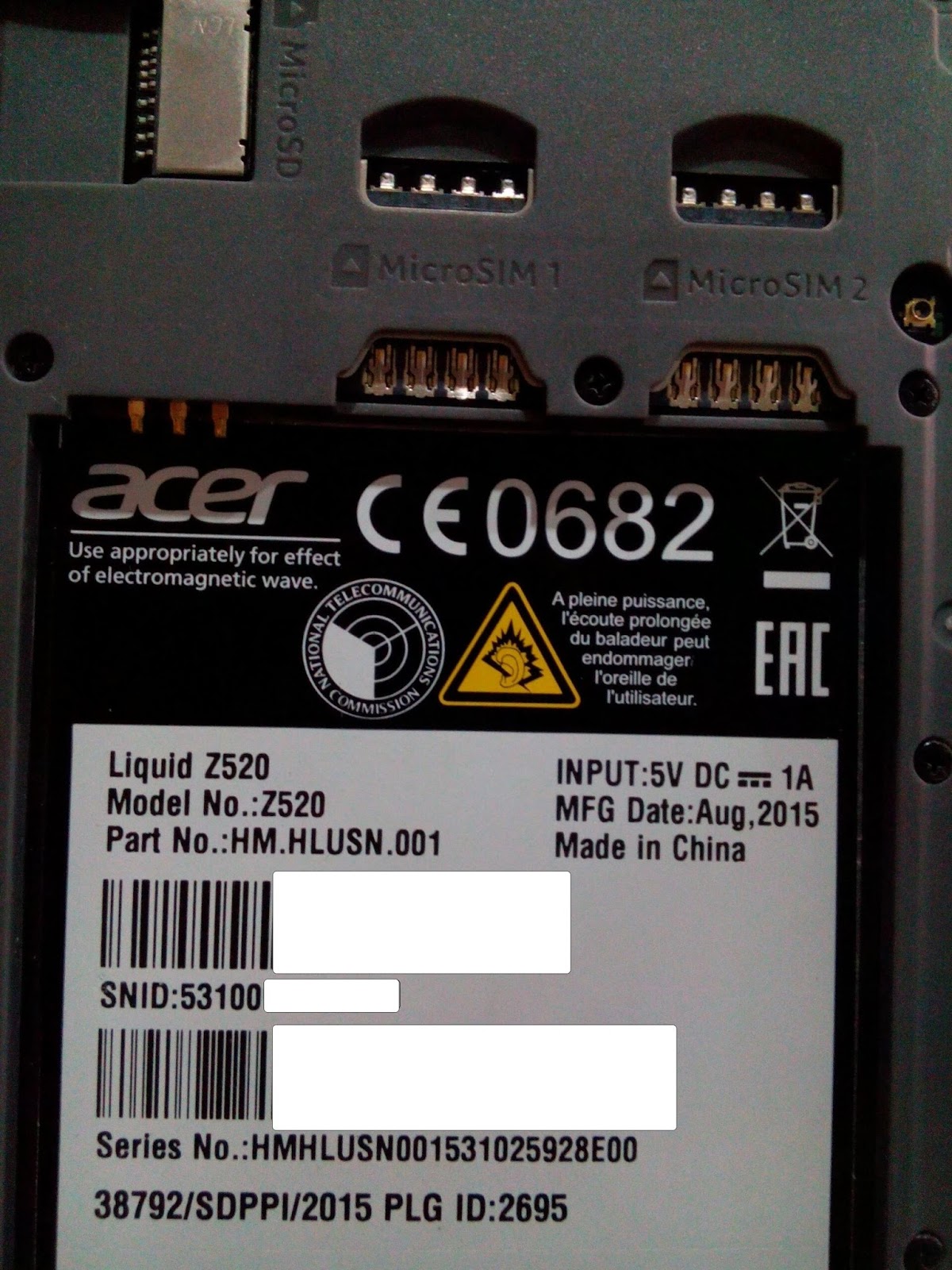 Firmware ACER Z520