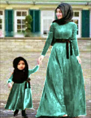 Model Terkini 15 Baju Pesta Muslim Couple Ibu Dan Anak Perempuan