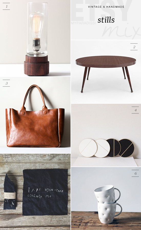 Vintage and handmade etsy picks for a calm neutral space