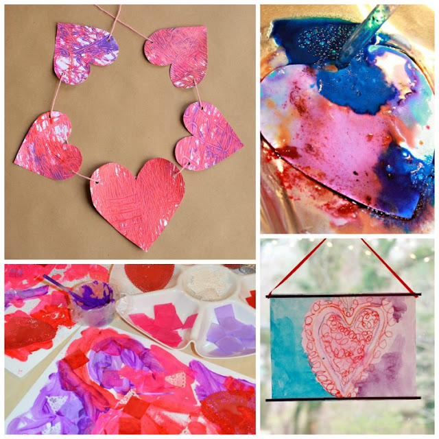 Elementary valentine crafts school valentines students easy fun Valentine's Day Process Art Activities | What Can We Do With Paper And Glue
