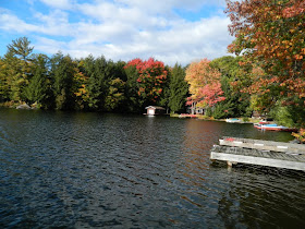 Another dockside view of Lake Muskoka cottage Thanksgiving 2012 by garden muses- a Toronto gardening blog