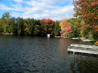 Another dockside view of Lake Muskoka cottage Thanksgiving 2012 by garden muses- a Toronto gardening blog