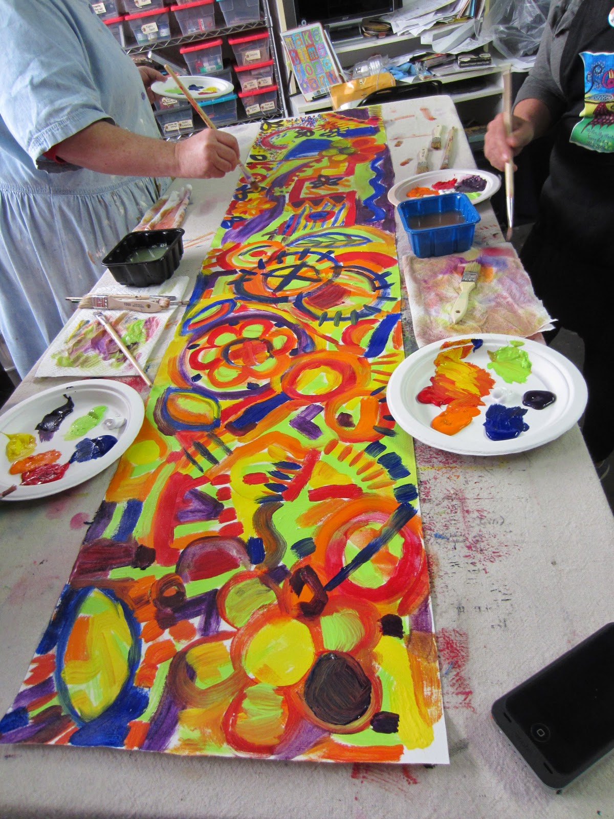 Twisted Sister Collaborative Painting with Friends