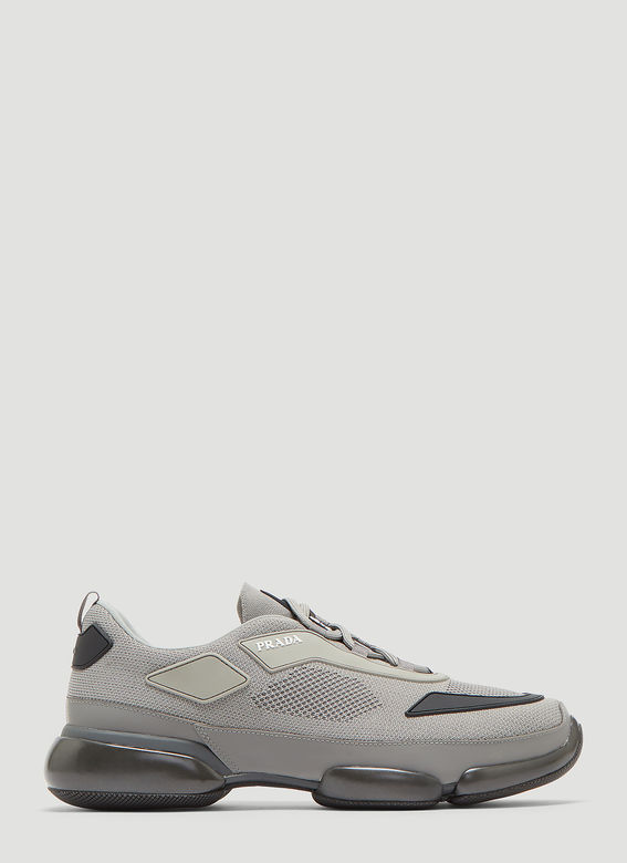 Into The Grey: Prada Cloudburst Knit Sneaker | SHOEOGRAPHY