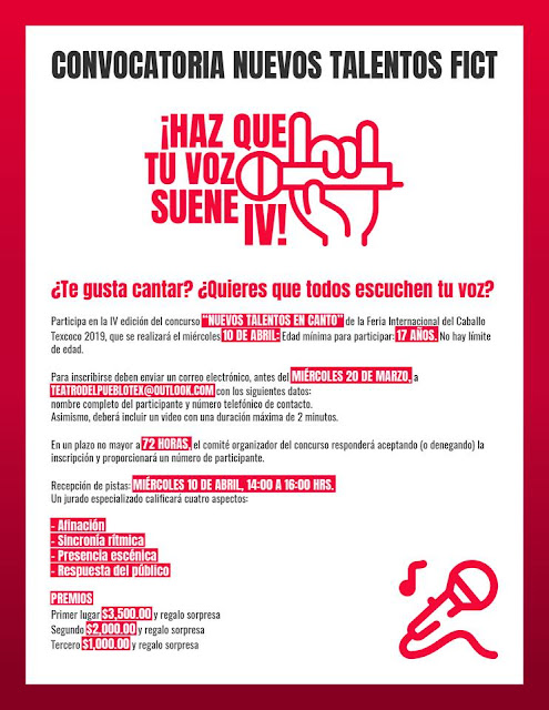 concurso de canto feria del caballo texcoco 2019