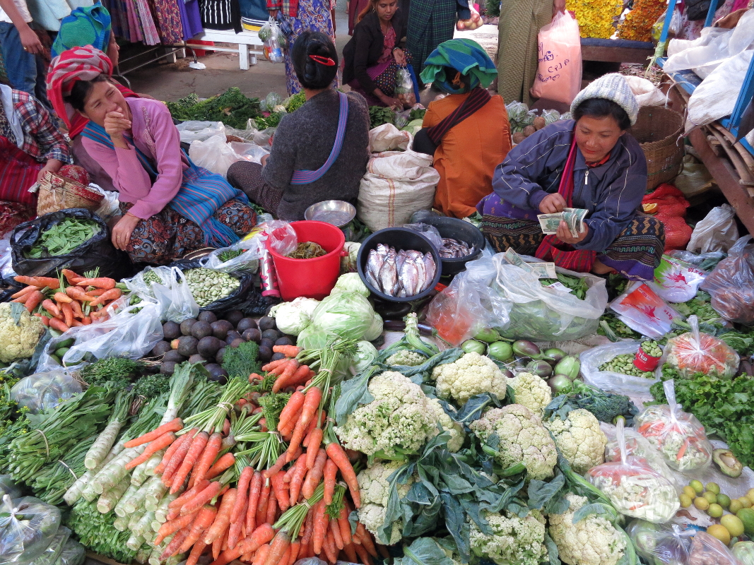 Market in Taunggyi, Myanmar