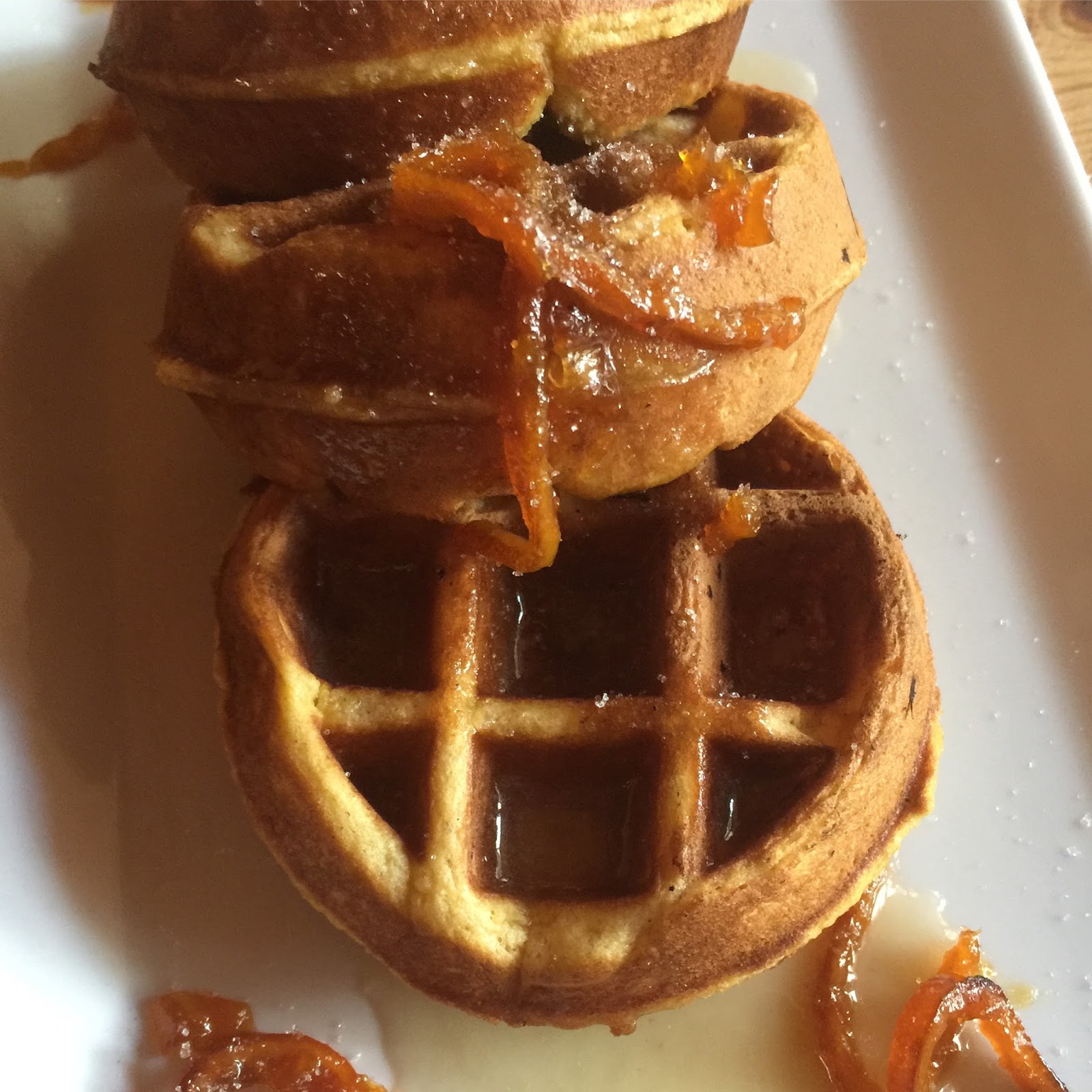 Recipe Pumpkin Brown Sugar Belgian Waffles