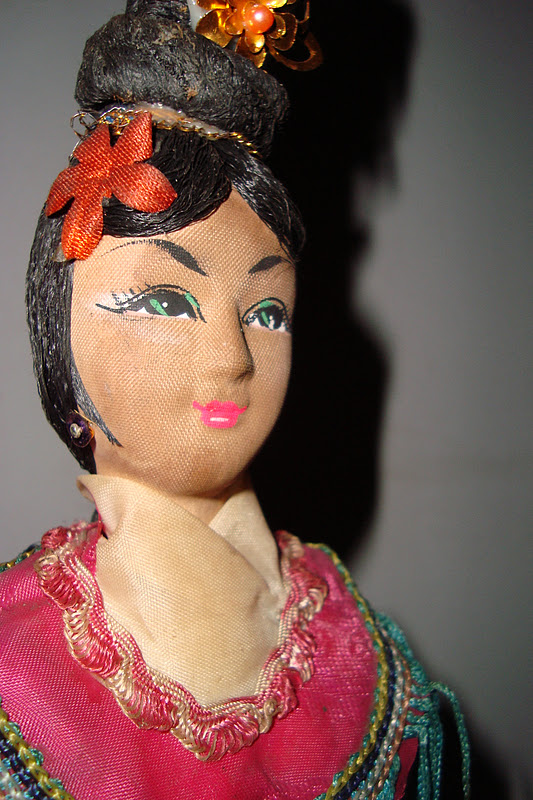 "antiques collectibles asa" Vintage Oriental Doll 01