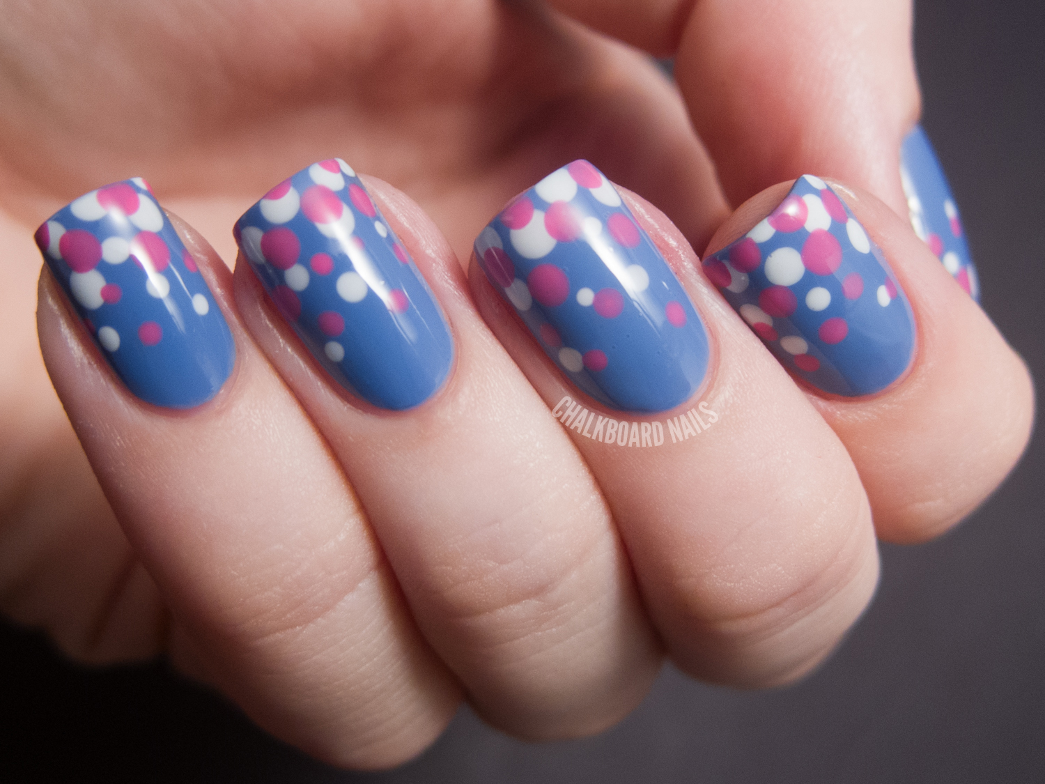 Black and Pink Dotted Nail Design - wide 7