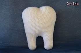 diente amigurumi tooth muela crochet ganchillo peluche kawaii
