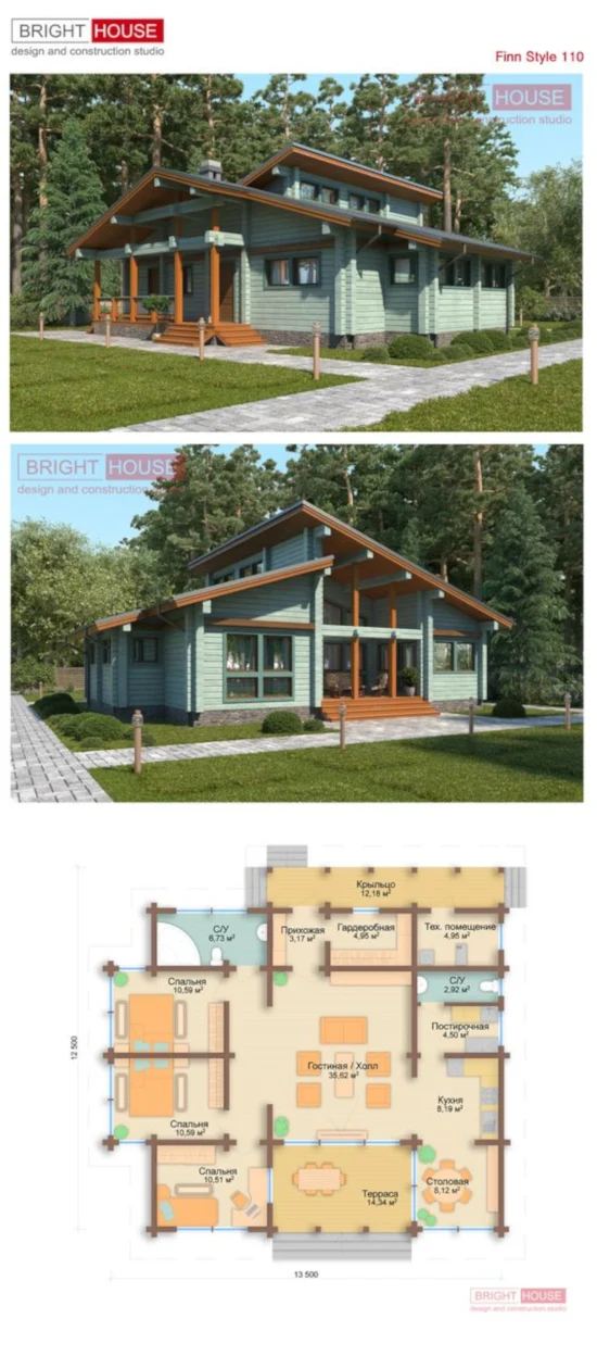 Desain rumah minimalis 1 lantai dengan luas 154 m2 rumah minimalis plus denah