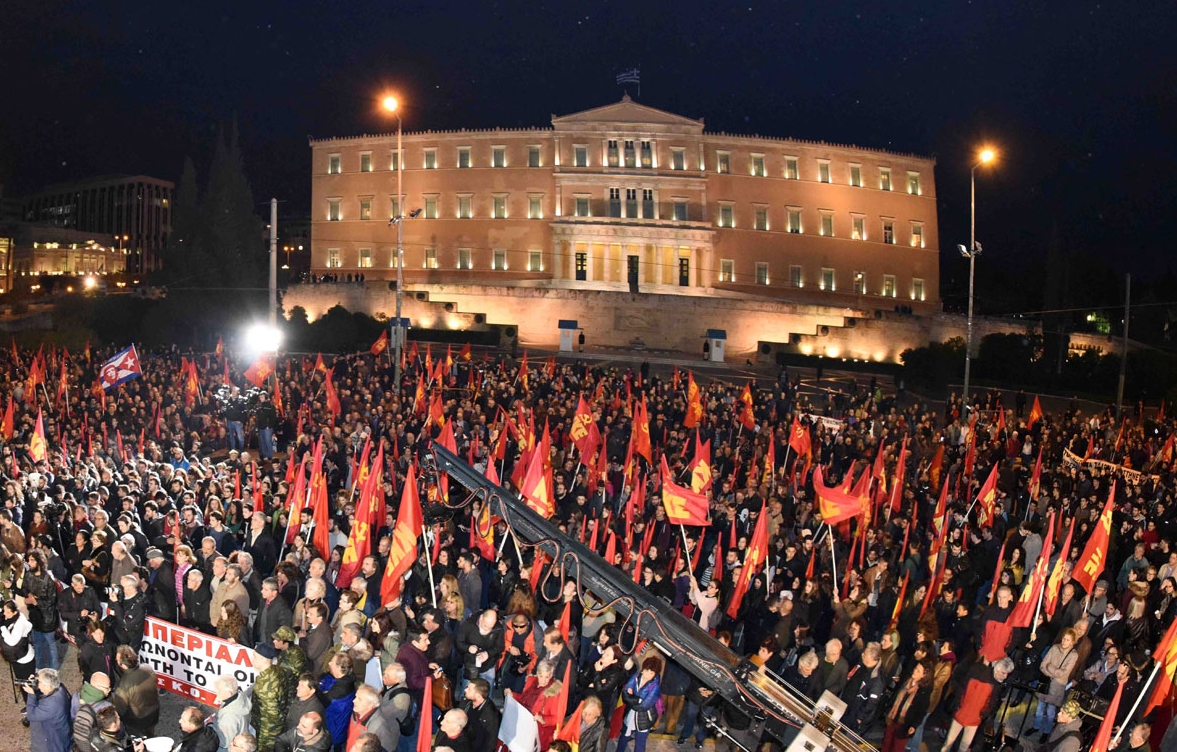 In Defense of Communism Greek and Turkish Communists protest against