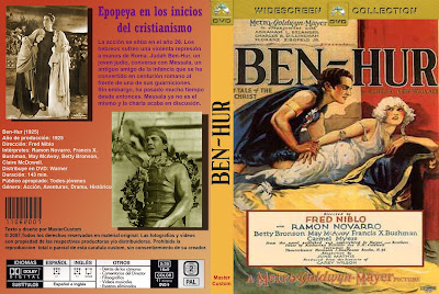 Ben-Hur 1925 Carátula dvd: Ben-Hur 1925