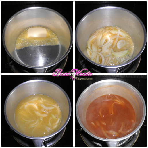 Resepi Brown Sauce, Mushroom & Black Pepper Sos Buat Wanita