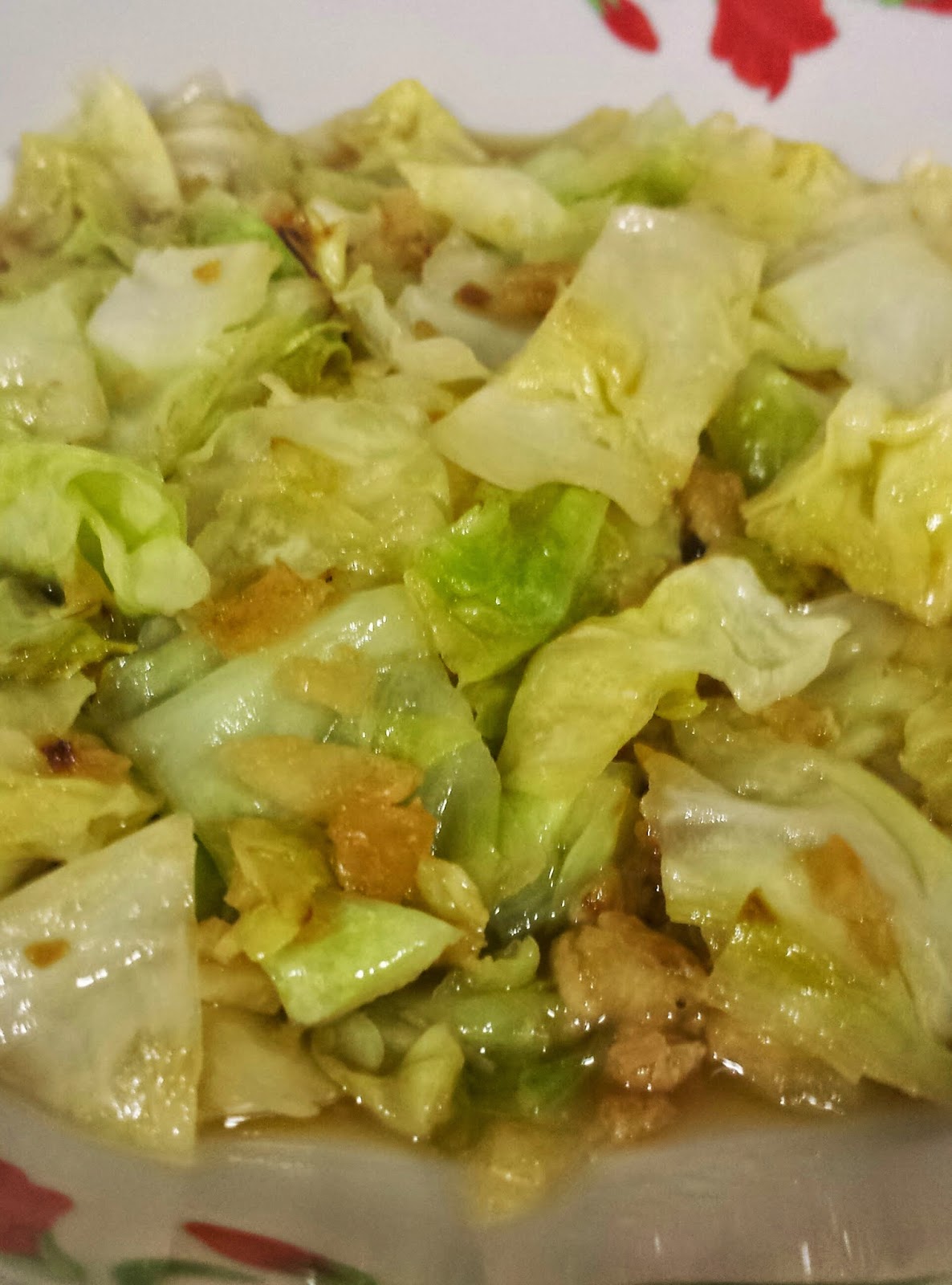 Dish For My Kids Stir Fry Cabbage with Dried Shrimps and Garlic