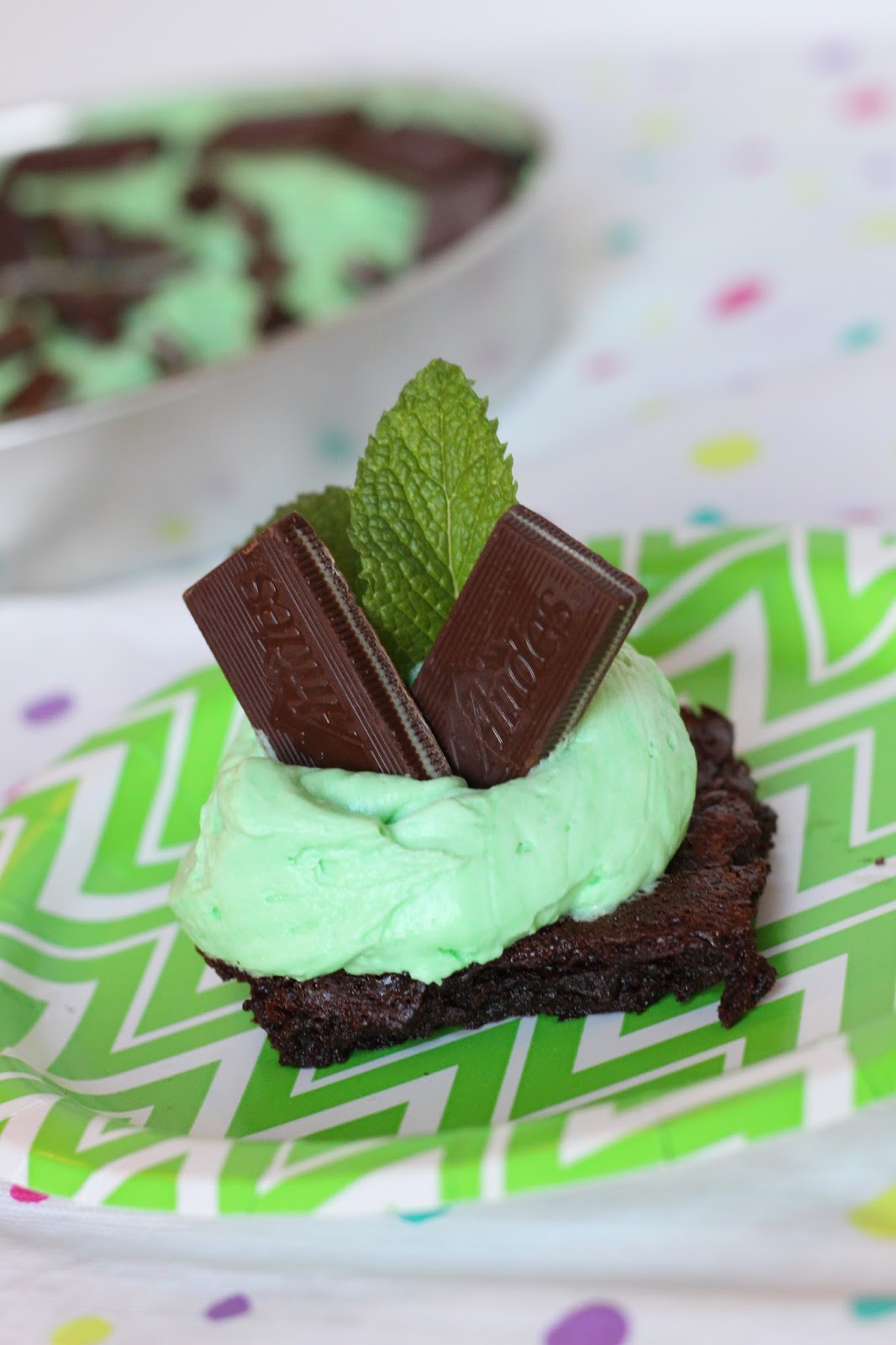 Juliana Grace Blog Space Flourless Brownies w/ Mint Frosting