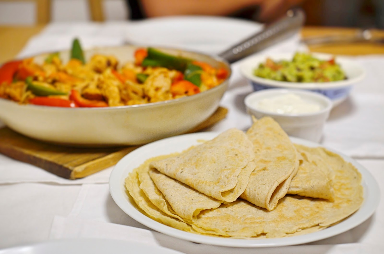 Tasty Health Kycklingfajitas med hemgjorda glutenfria tortillas