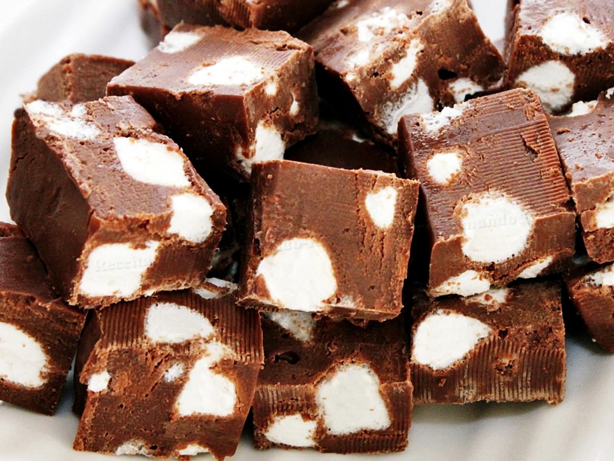 Fudge de Chocolate e Marshmallows Chocolate Marshmallow Fudge