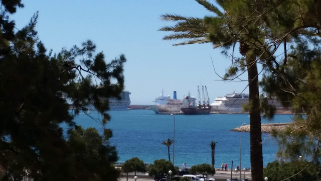 Blick auf den Hafen von Palma de Mallorca