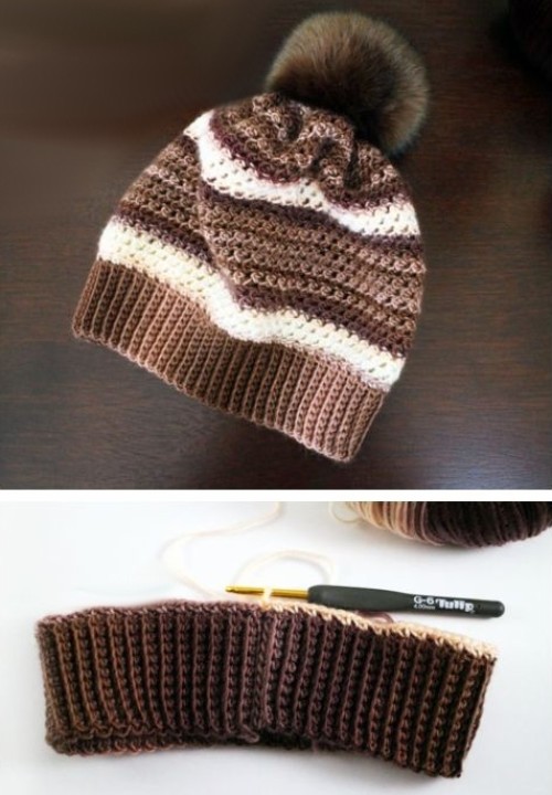 Crochet Woven Stitch Hat - Free Pattern