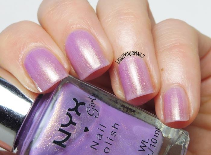 #smalto rosa Nyx Girls NGP239 Golden Lavender pink nail polish #nyx #nyxgirls #nyxcosmetics #nails #lightyournails