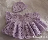 vintage free Crochet Pattern for Baby Cardigan