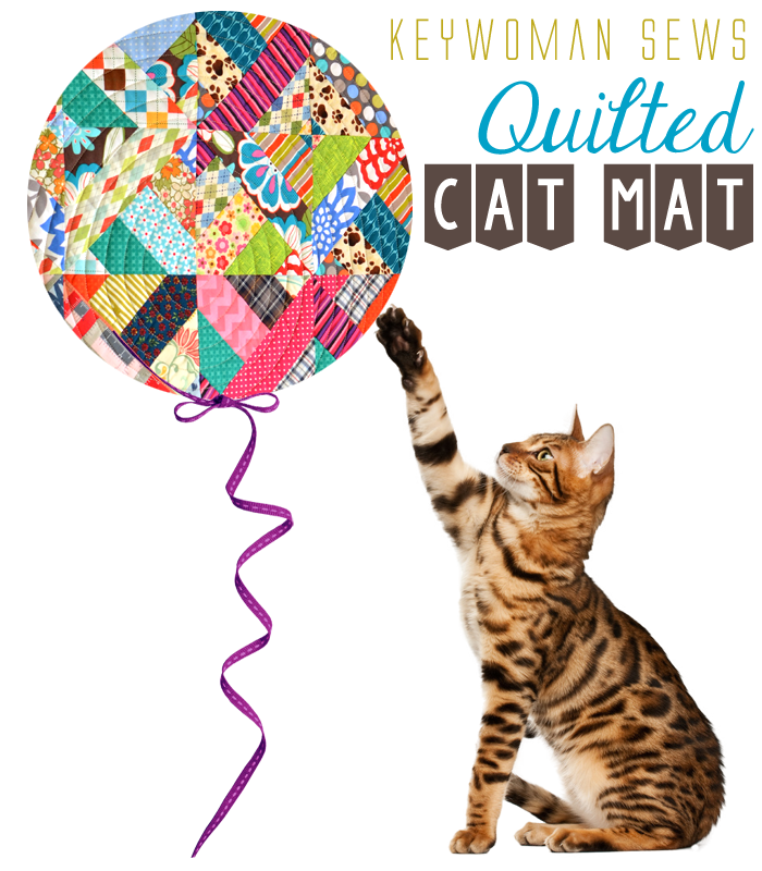 keywoman sews Quilted Cat Mat