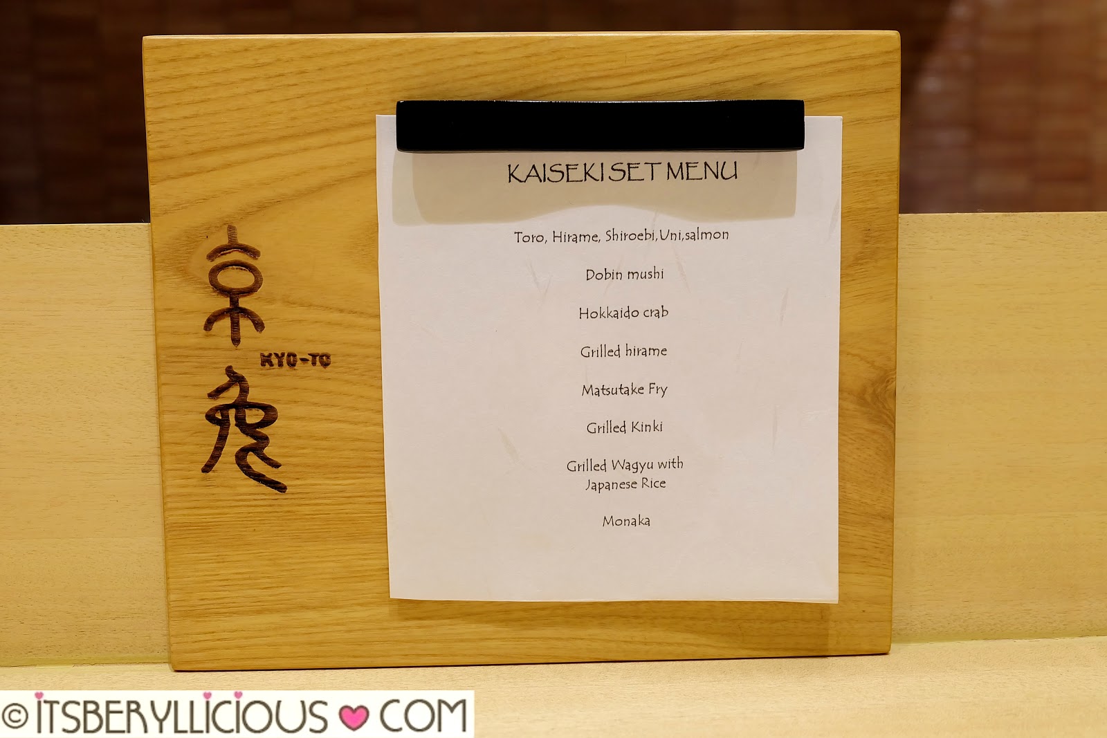 KyōTo Restaurant Makati Traditional Japanese Kaiseki by Chef Ryohei