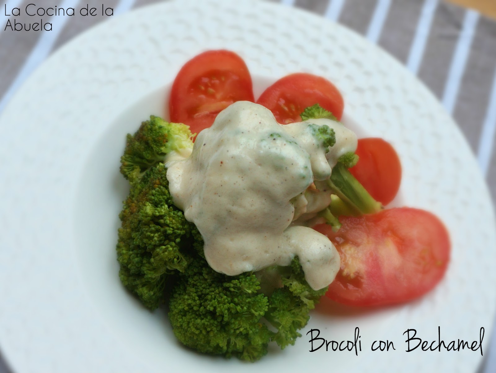 Brócoli en Salsa Bechamel.