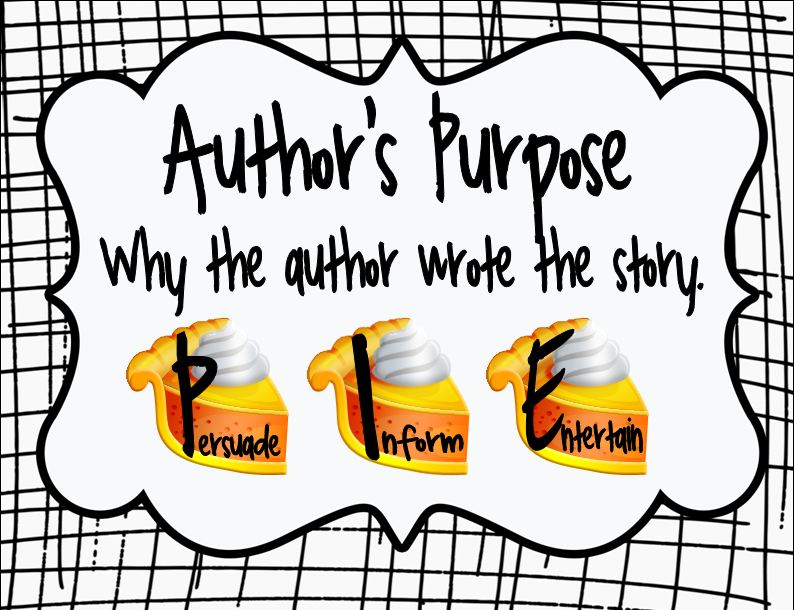 The Picture Book Teacher's Edition: The Importance of Author's Purpose