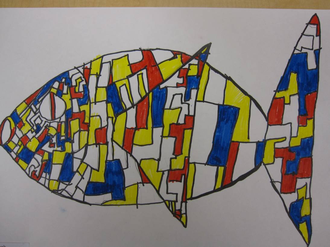 ~Express Yourself~: Piet Mondrian Animals 3rd Grade