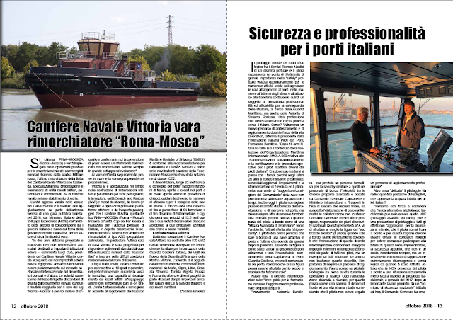 OTTOBRE 2018 PAG.13 - Sicurezza e professionalità per i porti italiani