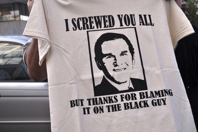 I Screwed You All But Thanks For Blaming It On The Black Guy - Funny Political Humor T-Shirt