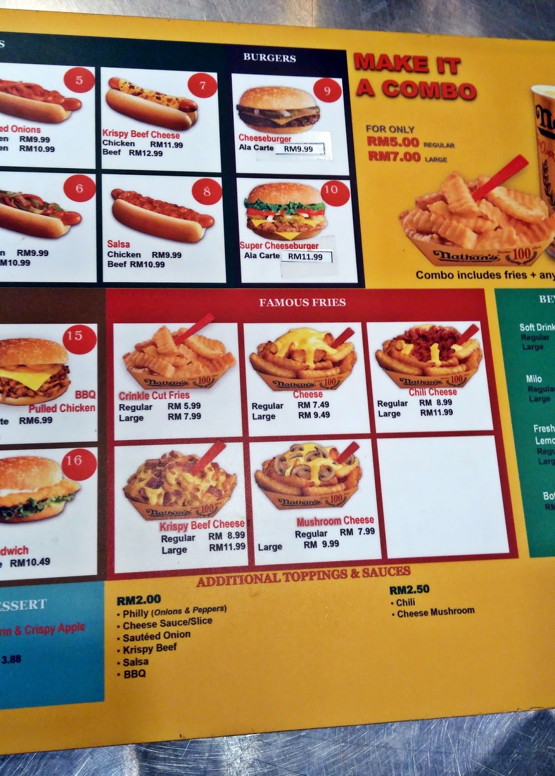 Venoth's Culinary Adventures Nathan's Famous Putrajaya, Malaysia