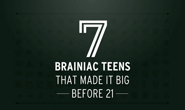 Infographic: 7 Brainiac Teens That Made it Big Before 21