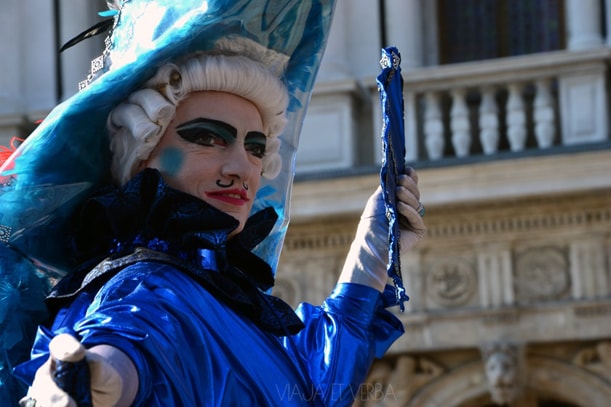 Disfraces en el Carnaval de Venecia, Italia. Foto de Viaja et verba