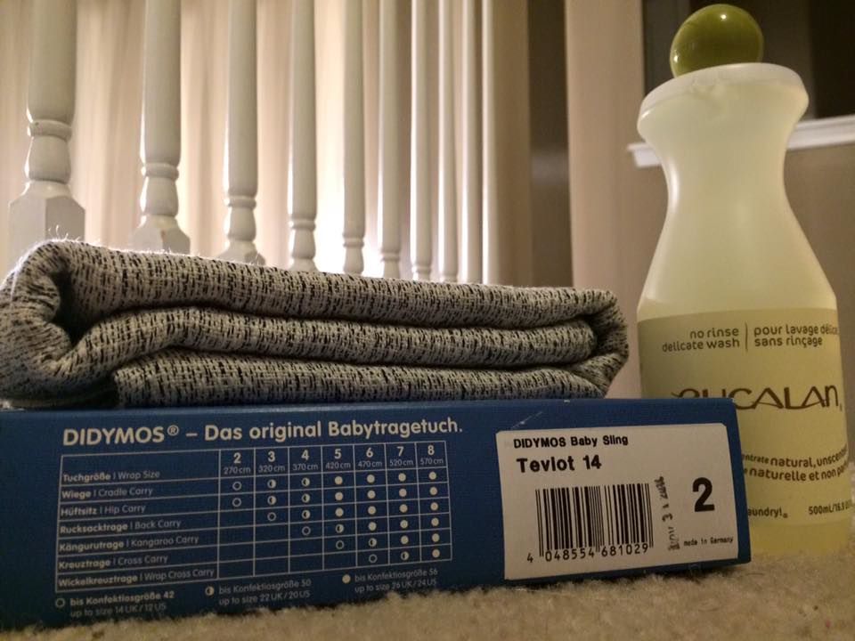 How to wash a wool woven wrap.