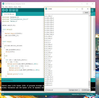 Interface USB Mouse to your Arduino using CH375B