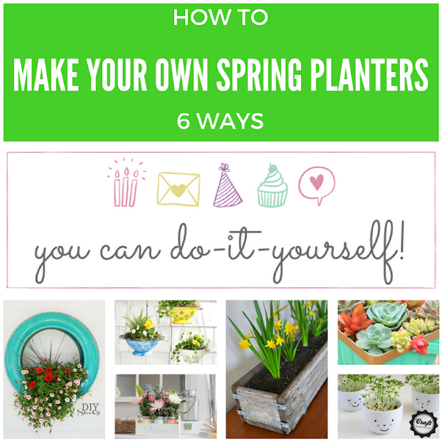 6 DIY Spring Planters 6 DIY Spring Planters