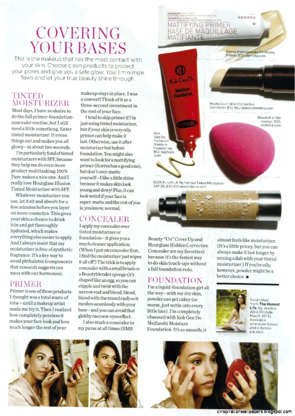 Women39s Health Jessica Alba39s Natural Beauty Secrets  rmsbeautyblog